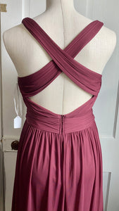 SPIK100-B Burgundy Gown. Size 8
