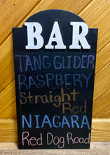 Load image into Gallery viewer, WOOM100-E Painted Black “Bar” Sign
