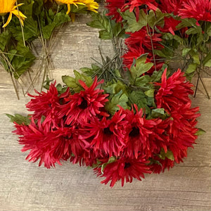 BLOS100-J Red Daisy Bunch