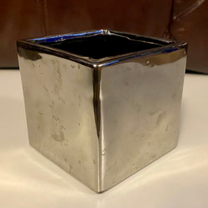 CHAR100-AI 4” Metallic Square Vase
