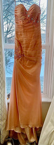 GOWN100-C Peach Gown