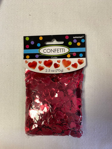 BROW200-W Red Heart Confetti