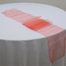 Load image into Gallery viewer, BEND100-A Coral Organza Bow or Runner