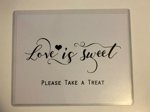 HALE100-G “Love is Sweet” Card-stock