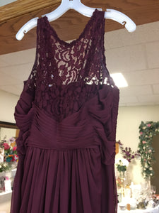 OTOL100-A Burgundy Gown, Size 12