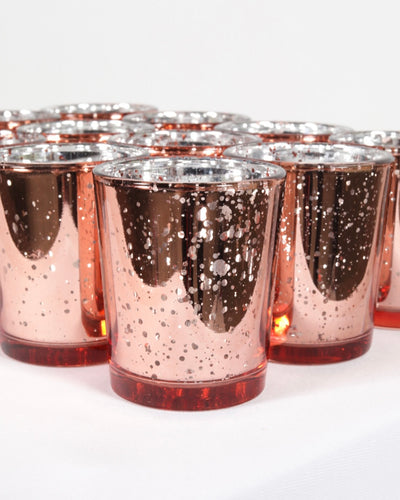 CRUS100 (AA) Mercury Rose Gold Votive Cups