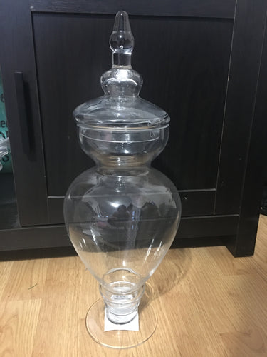 PIPE100-AK.  Glass  Apothecary Jar with Lid