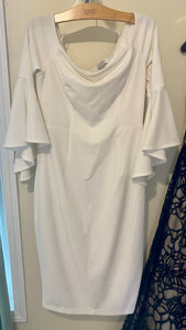 MILO100-D Off the Shoulder White Dress. Size 10