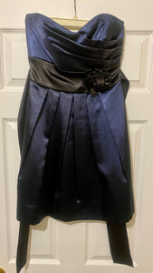 ELLA100-G Navy Strapless. Size 9