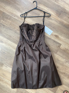 SMEG100-I Short, Golden Brown Gown. Size 8