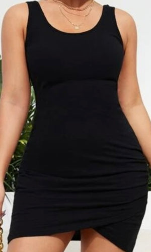 ELLA100-X Little Black Dress. Medium