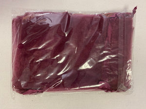 MILL200-Y Burgundy Organza Bags
