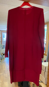 HOOD100-BB Red Long Sleeve Gown. Size 12