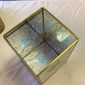 BROW400-R Mercury Glass Square Vase