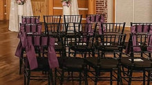 Load image into Gallery viewer, MASS100- I Royal Purple Table Runners/Chair Bows