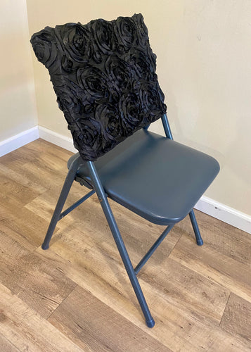 KENS100-U Black Rosette Chair Cap