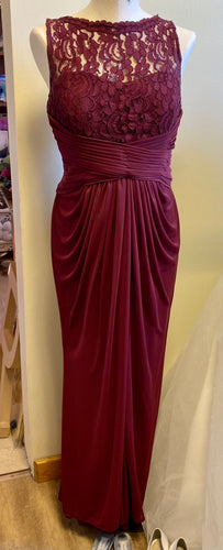 OTOL100-A Burgundy Gown, Size 12