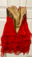 Load image into Gallery viewer, ELLA100-D Red Cheetah Gown. Size 2/4
