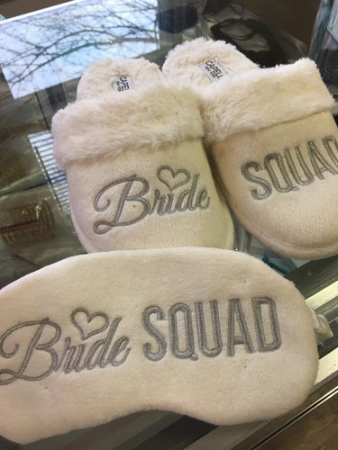 SMIT200-AW  Bride Squad Slippers and Sleeping Mask