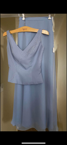 GOWN100-AE 2 Piece Pale Blue Gown
