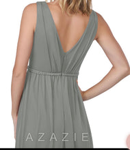 Load image into Gallery viewer, SMIT200-BM.  Azazie Steel Grey Gown, Size A14