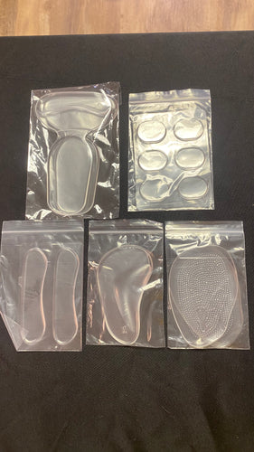 RUDO100-BW Silicone Shoe Cushions. New Set of 5