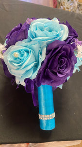 PASS100-C Purple & Light Blue Bouquet