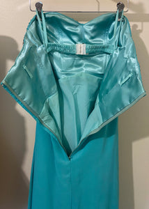 CHAR100-BH Mint Turquoise Gown. Size XS