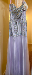 GOWN100-X  Srapless Lavender Gown