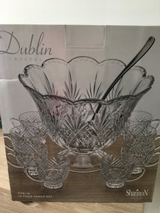 HITE100-AZ  Dublin Crystal Punch Set