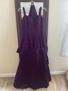LYNC400-AI.   Mori Lee Purple Gown, Size 14