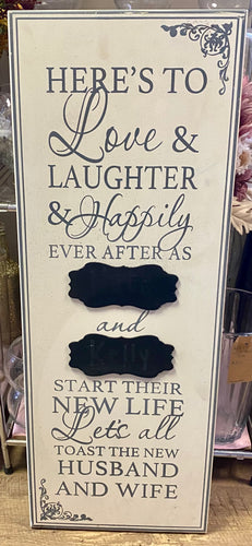 WEAK100-E Let’s Toast to the New Husband & Wife