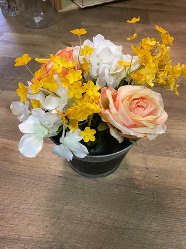 OWEN100-B Galvanized Floral Bucket