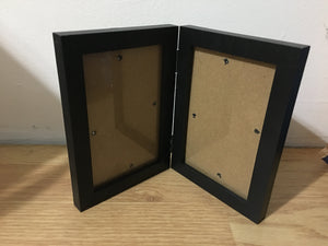 APPL100-X. 4 x 6 Hinged Double Black Frame