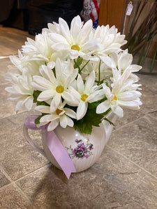 LYNC400-BG.  Teapot Floral Arrangements