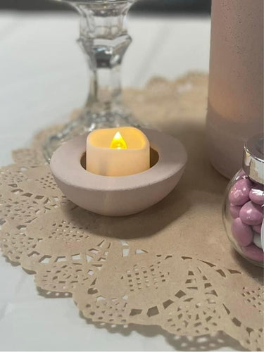 ELLA100-R Blush Candle Holder