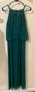 RHOA100-C “Juniper” Green Long Gown. Size 16