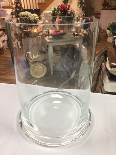 MCCO100-AV.  Large Round Glass Vase or Candle Holder