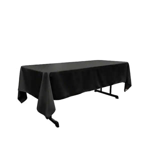 HOLT200-D Black Rectangular Tablecloth