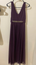 Load image into Gallery viewer, SHAR200-X Plum Purple Bridesmaid Gown. Size 2