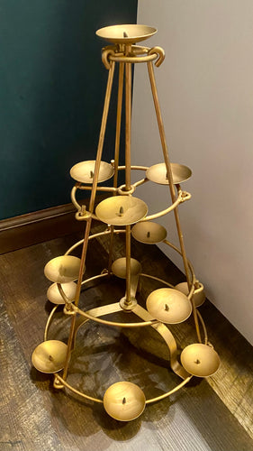 ELLA100-M Gold Candle Tree Holder