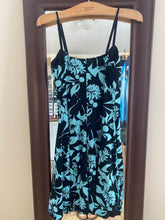 Load image into Gallery viewer, NIEV100-N Black &amp; Teal Short Dress. Size M