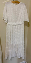 Load image into Gallery viewer, GOWN100-AC White Swiss Dot Dress. Size XL