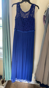 RUDO100-I Long, Royal Blue Gown. Size 8