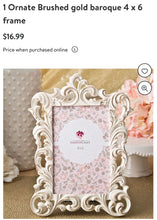 Load image into Gallery viewer, GAST100-A White Baroque Frame Table #1-34
