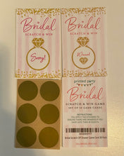 Load image into Gallery viewer, ZAFF100-O Scratch Off Bridal Shower Game