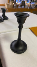 Load image into Gallery viewer, LAWS100-J Black Taper Candle Holder