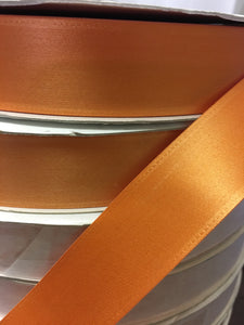 ABCD100-GH 1" x 134yd Roll of Orange Ribbon, NEW