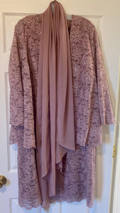 SMIT700-A Short Sparkly Blush Gown. Size 22W