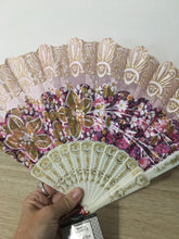 Load image into Gallery viewer, PETR100-K  Purple and Pink Patterned Fan